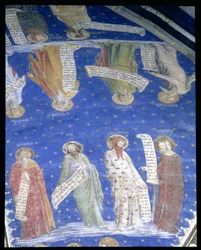 De profeten Job, Jesaja, Jeremia, Salomo, Mozes, Ezechiël, David en Henoch uit La Salle de la Grande Audience, ca. 1353